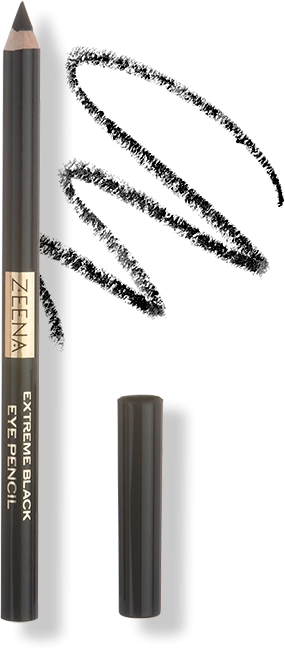 ZEENA EXTREME BLACK EYE PENCIL 